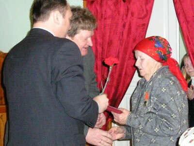 Церемония вручения юбилейной медали «60 лет Победы в Великой Отечественной войне 1941-1945 гг.»,  2005 год